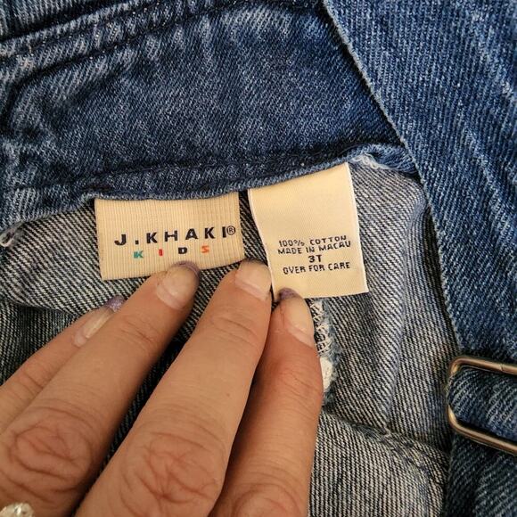 J.KHAKI KIDS VINTAGE JEAN BASEBALL OVERALLS SIZE 2T - Picture 8 of 8